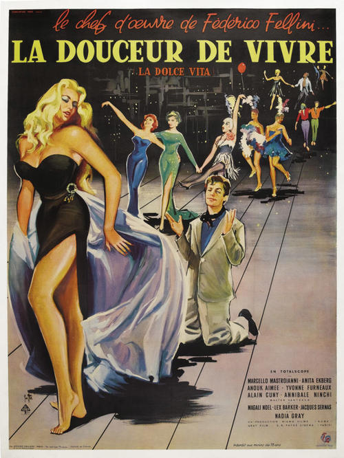 甜蜜的生活La Dolce Vita(1960)海报(法国)