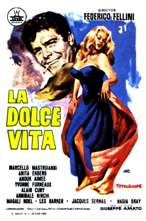 甜蜜的生活La Dolce Vita(1960)海报(西班牙)