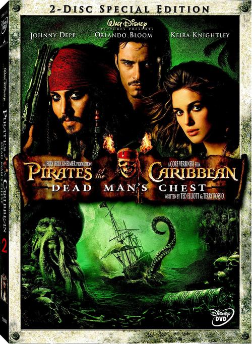 加勒比海盗2：亡灵宝藏/Pirates of the Caribbean: Dead Man's Chest(2006) 电影图片 DVD封套 #01 大图 1680X2296