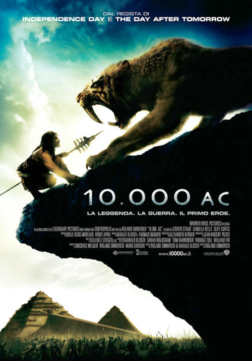 史前一万年/10,000 B.C.(2008) 电影图片 海报(意大利) #01 大图 500X714