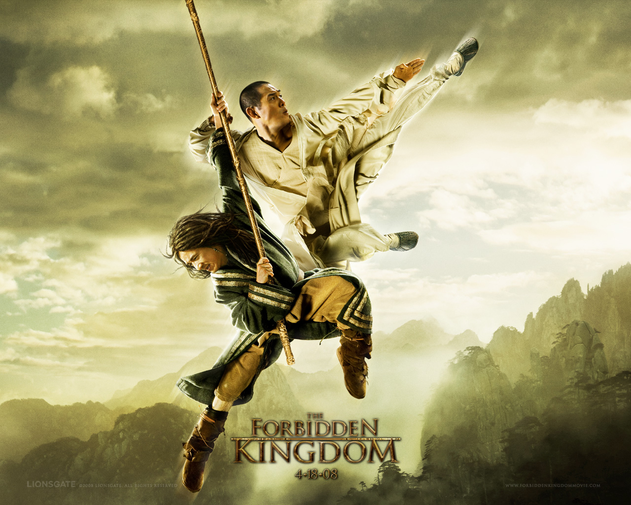 功夫之王/The Forbidden Kingdom(2008) 电影图片 桌面(美国) #07B 大图 1280X1024