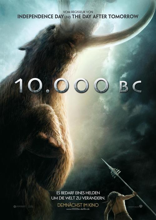 史前一万年/10,000 B.C.(2008) 电影图片 预告海报(德国) #01 大图 2496X3508