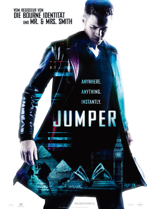 心灵传输者/Jumper(2008) 电影图片 海报(德国) #02 大图 3505X4958