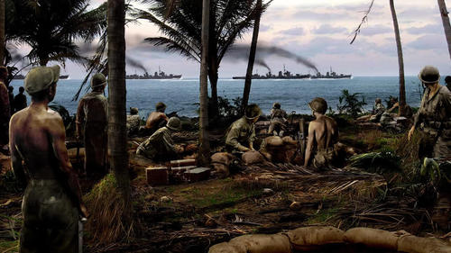 《太平洋战争》首播回顾 瓜岛战役原画稿放出