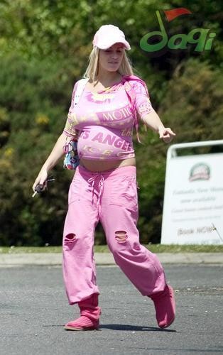 『组图』女星怀孕也妩媚