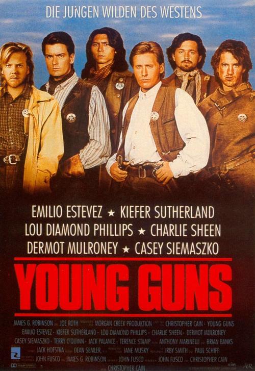 龙威虎将young guns(1988)海报(德国)