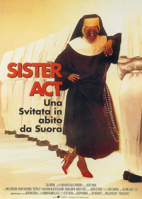 修女也疯狂sister act(1992)海报(意大利)