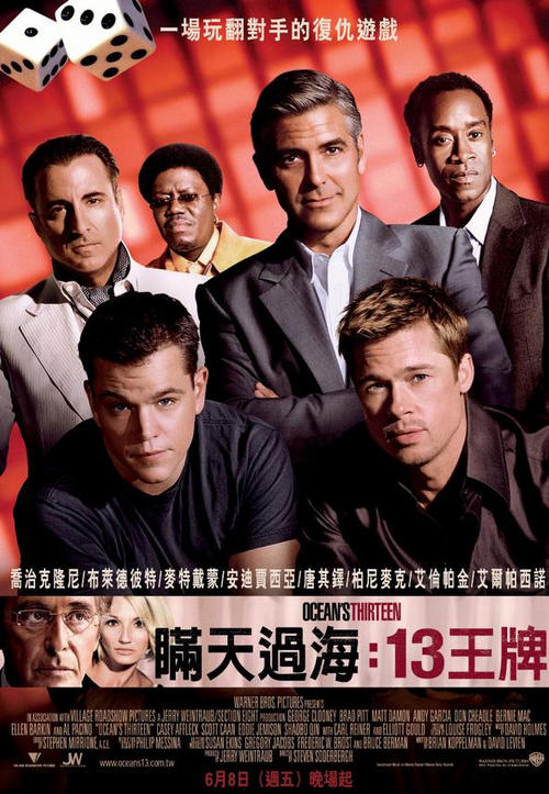 十三罗汉oceans thirteen(2007)预告海报(台湾)