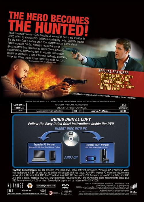通缉英雄hero wanted(2008)dvd封套 #03