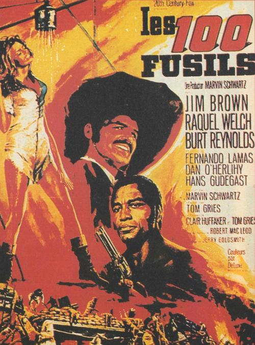 百支快枪100 rifles(1969)海报(法国) #02